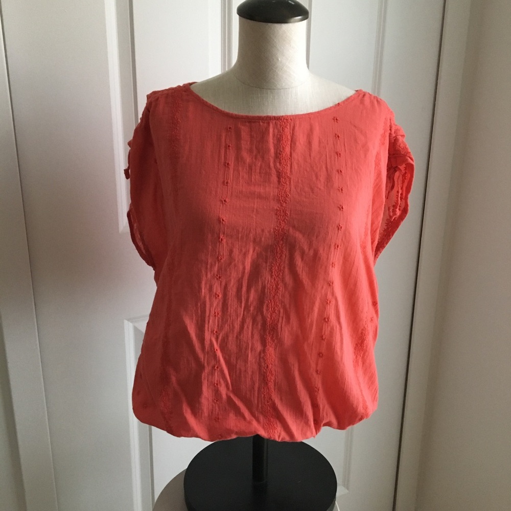 sonoma sleeveless top coral size small